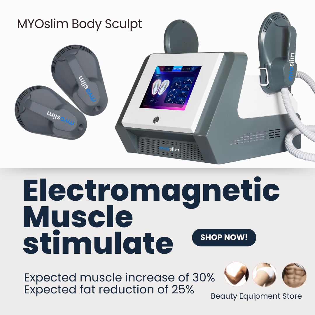 Health Wellness And Fitness - EMS Bodybuildingapparaat MYOslim Vetverwijdering 2 Handgrepen