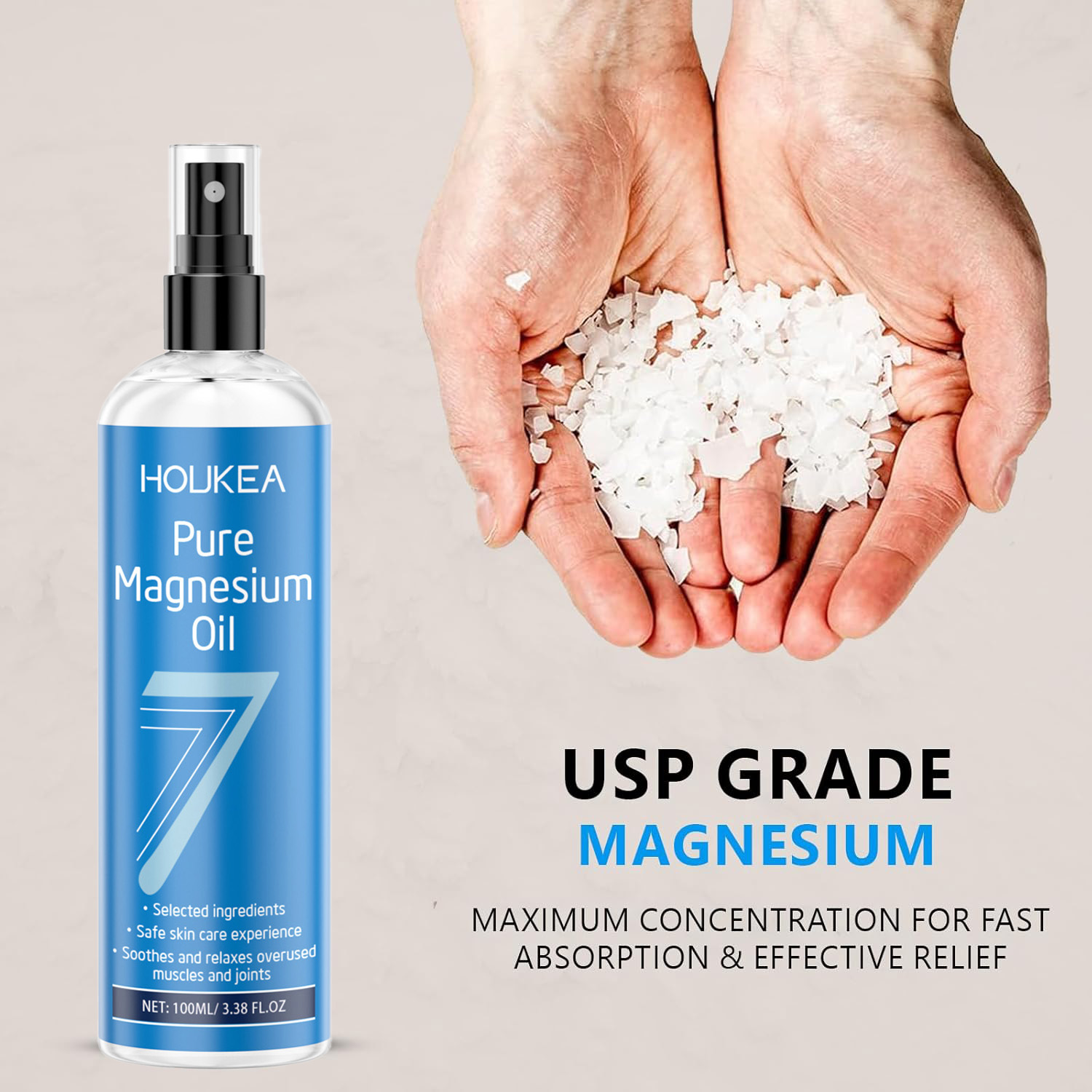 Pure Magnesium Olie Spray, Mag - Bath Salts Magnesium recensie en prijs